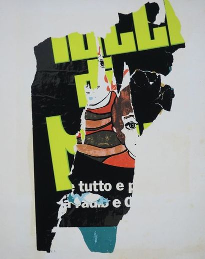 null ROTELLA Mimmo (Artiste plasticien italien, Catanzaro (Calabre) 1918 † Milan...