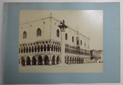 null ITALY - VENICE - 3 ANCIENT PHOTOGRAPHS OF THE PALAIS DES DOGES (Ducal Palace)....