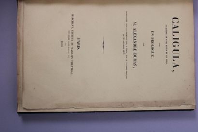 null Dumas (Alexandre) : Caligula, Tragédie en cinq actes. Paris, marchant, 1838 ;...