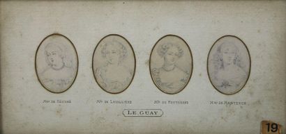 null LE GUAY Charles Etienne (Attribué à) (Sèvres 1762 Paris 1846) : « Ensemble de...