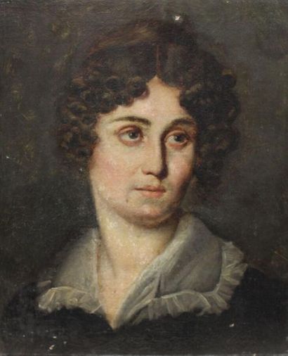 null Ecole Française Romantique Première Moitié du XIX-ème Siècle : « Portrait de...