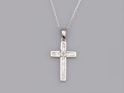 null 750°/00 (18K) white gold chain with chain link and 750°/00 (18K) white gold...