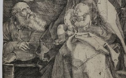 null DÜRER Albrecht (Nüremberg 1471 1528) - "La Sainte Famille avec St Jean, Madeleine...