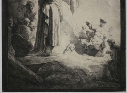 null REMBRANDT Harmenszoon van Rijn (1606 1669) - "La résurrection de Lazare". (The...