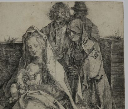 null DÜRER Albrecht (Nüremberg 1471 1528) - "La Sainte Famille avec St Jean, Madeleine...