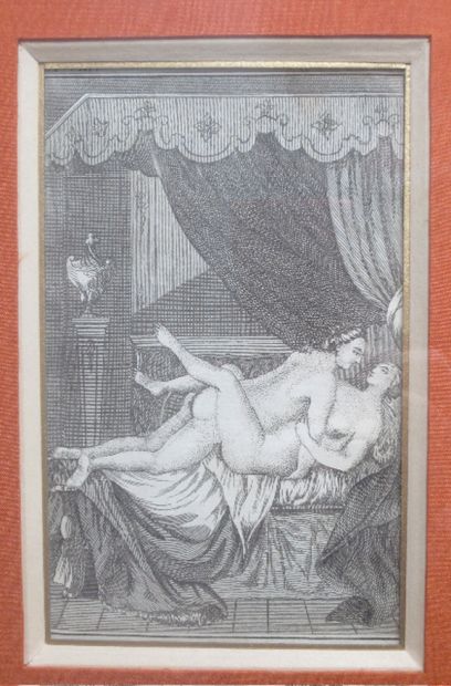 null EROTIQUE - PICARD Bernard (16731733) - Réunion de 3 estampes libertines. 12,5...