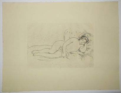 null RENOIR Pierre-Auguste (Limoges 1841 Cagnes-sur-Mer 1919) - "Femme nue couchée,...
