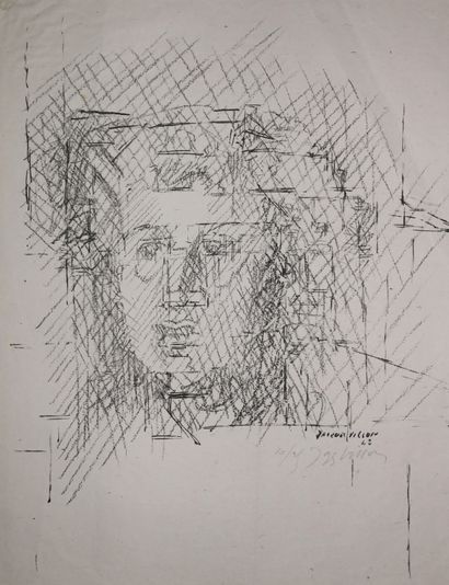 null VILLON Jacques (Gaston Duchamp, dit) (Damville (Eure) 1875 Puteaux 1963) - [Portrait]....