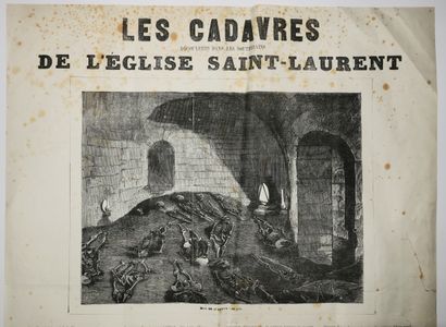 null PARIS (75) - COMMUNE DE PARIS - "Les Cadavres découverts dans les souterrains...