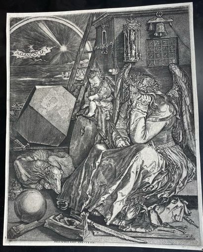 null 
DÜRER Albrecht (D'APRES) (Nüremberg 1471 † 1528) - "La Mélancolie". Gravé au...