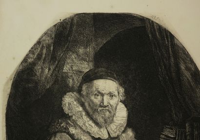 null REMBRANDT H. van Rijn (1606 1669) - "Johannes Wytenbogardus" (Jan Uytenbogaert,...