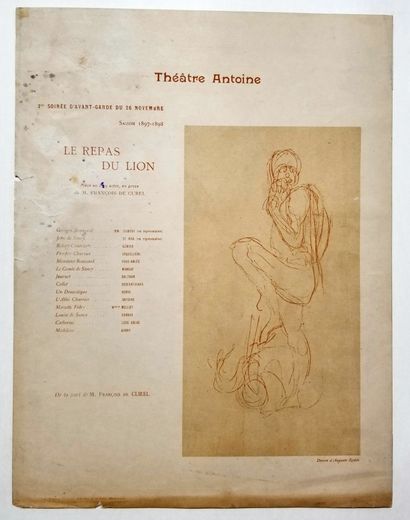 null RODIN Auguste (D'APRES) (Paris 1840 Meudon 1917) - "Le Repas du Lion". 1897....