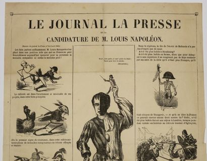 null ESCAMOTEUR - NAPOLEON - "Le journal LA PRESSE et la CANDIDATURE de M. LOUIS...