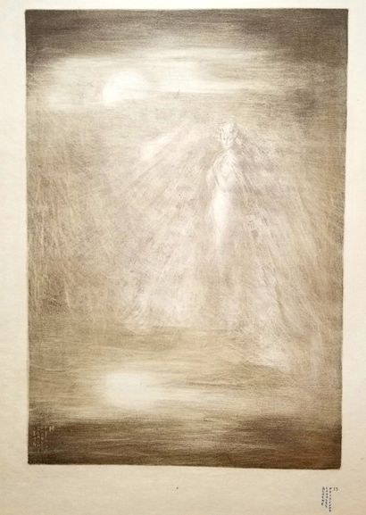 null BLACHE Charles Philippe (Grenoble 1860 1908) - "Crépuscule". 1894. Lithographie...