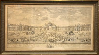 null COCHIN Charles Nicolas, Fils (Paris 1715 1790) - "Veüe perspective de la Décoration...