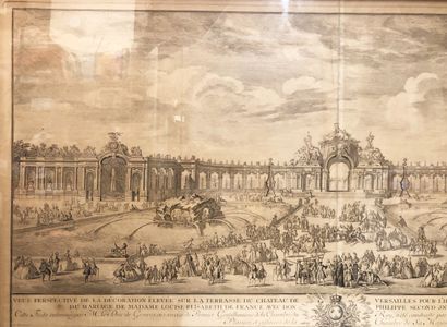 null COCHIN Charles Nicolas, Fils (Paris 1715 1790) - "Veüe perspective de la Décoration...