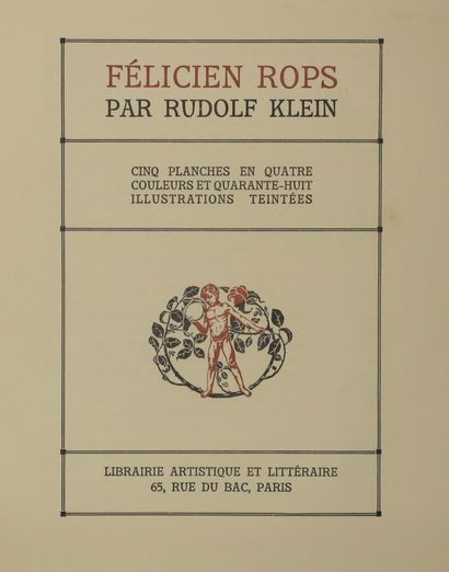 null DOCUMENTATION "Félicien ROPS (1833 1898) " par Rudolf Klein, IIIème année, L'Art...