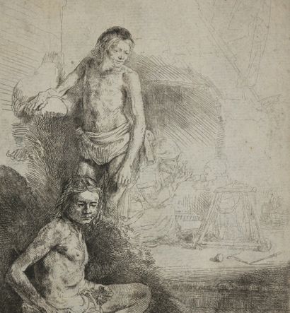 null REMBRANDT Harmenszoon van Rijn (1606 1669) - "Figures académiques d'hommes"...