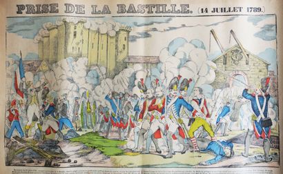 null PARIS (75) - REVOLUTION - "PRISE DE LA BASTILLE (14 juillet 1789)". XIXème....