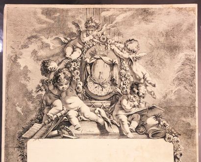 null BOUCHER François (D'après) (Paris 1703 1770) - [Les génies des Arts, Thèse ?]....