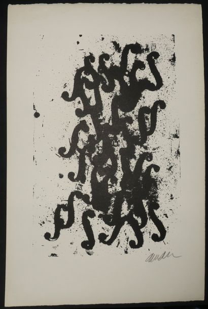 null ARMAN Fernandez (Nice 1928 New York 2005) - "Le traité du violon". 1979. Lithographie...