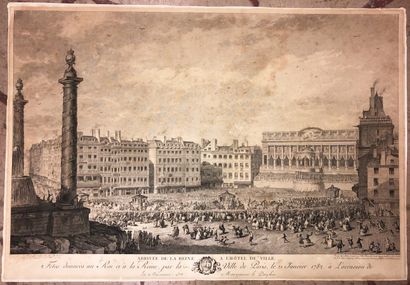null MOREAU Jean-Michel, dit le Jeune (Paris 17411814) - "Arrivée de la Reine à l'Hôtel...