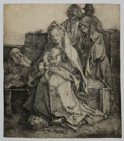 null DÜRER Albrecht (Nüremberg 1471 1528) - "La Sainte Famille avec St Jean, Madeleine...