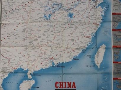 null CHINE - CARTE - XX ème siècle - "China South East Coast". 1944. Carte en couleurs,...