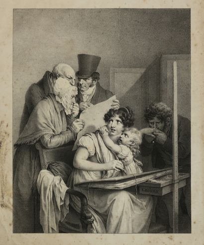 null BOILLY Louis Léopold (D'APRES) (Bassée 1761 Paris 1845) - [Femme et son enfant...