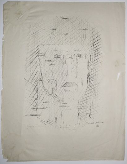 null VILLON Jacques (Gaston Duchamp, dit) (Damville (Eure) 1875 Puteaux 1963) - "Portrait...