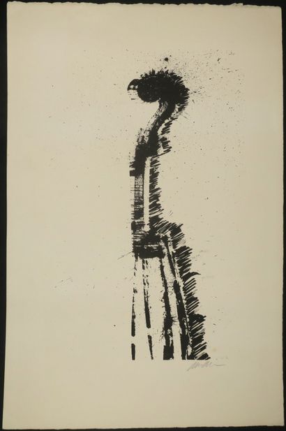 null ARMAN Fernandez (Nice 1928 New York 2005) - "Le traité du violon". 1979. Lithographie...