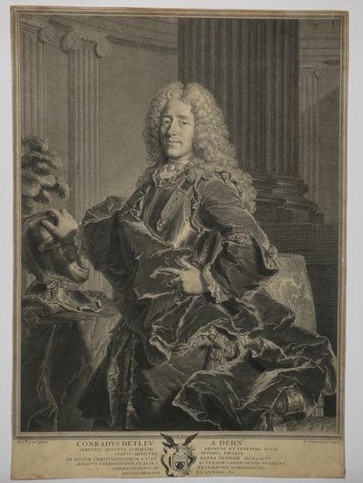 null CHEREAU François, l'Aîné (Blois 1680 Paris 1729) - Portrait de "Conradus Detleu...