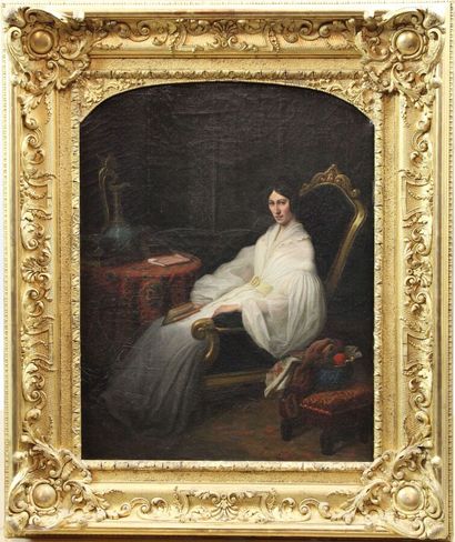 null BERTIN François Edouard (Entourage de) (1797-1871) : « Portrait présumé de Madame...