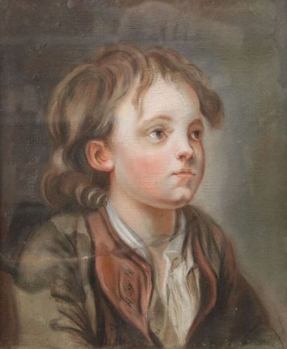 null GREUZE Jean Baptiste (D'après) (1725 1805) : « Portrait de jeune garçon, le...