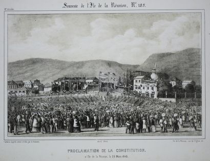 null LA REUNION - A. ROUSSIN - "PROCLAMATION DE LA CONSTITUTION, à l'Île de la Réunion,...
