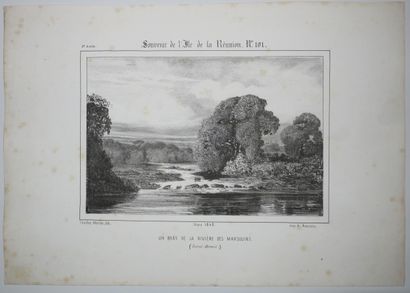 null LA REUNION - A. ROUSSIN - "An arm of the Rivière des Marsouins (SAINT-BENOÎT)"....
