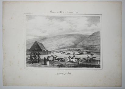 null LA REUNION - A. ROUSSIN - "Races of 1849, on the Plain of the Redoute ST DENIS"....