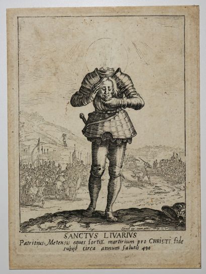 null CALLOT Jacques (Nancy 1592 1635) - "Sanctus Livarius (Saint Livier)". c.1624....
