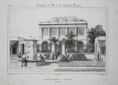 null LA REUNION - A. ROUSSIN - "Maison du Directeur d'Artillerie, SAINT-DENIS". 1849....