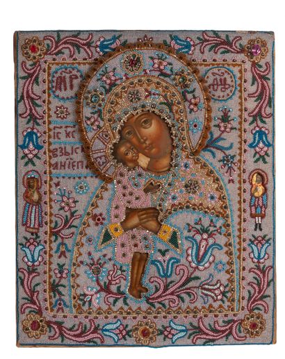 null Icône de la Mère de Dieu "Recouvrance des perdus". Russie, XIXe siècle.

Tempera...