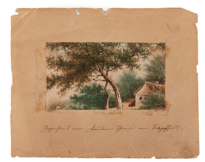null [Mikhaïl Lermontov et prince Dolgorouky]. 1842.

Theresa de Klupffell. Paysage...