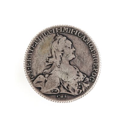 null Catherine II. Pièce d'un rouble, en argent. 1776 (Saint Pétersbourg).

Diamètre...