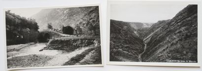 null LEBANON - Reunion of 7 OLD PHOTOS (XX th) including The course of the ABOU-ALY,...