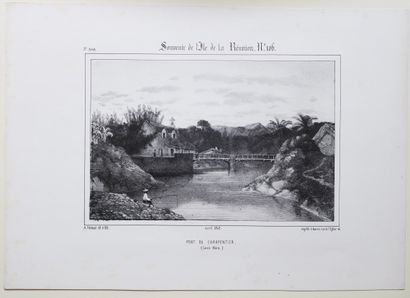 null LA REUNION - A. ROUSSIN & POTEMONT - "Pont du Charpentier (SAINTE-MARIE)". April...