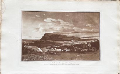 null MALTA - HOUËL - Meeting of 3 PLATES. Titles: 1-"View of the hill called Bingemma";...