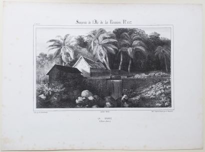 null LA REUNION - A. ROUSSIN - "La Source (SAINT-DENIS)". July 1849. Lithographed...