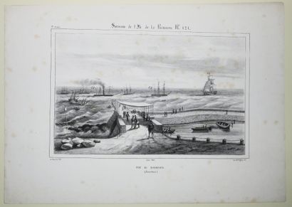 null LA REUNION - A. ROUSSIN - "PONT du BARACHOIS (SAINT-DENIS)". 1849. Original...