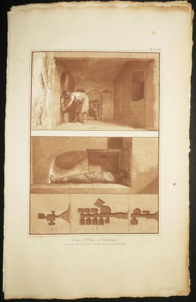 null MALTA - HOUËL - Meeting of 3 PLATES. Titles: 1-"View of the hill called Bingemma";...