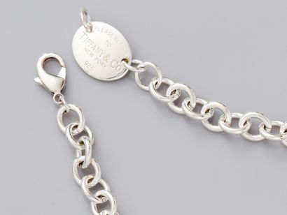 null TIFFANY & Co, Collier "Return to Tiffany", en argent 925 à gros maillons jaseron...