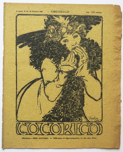 null MUCHA Alfons (d'après) (Ivanice 1860 1939 Prague) - COCORICO, 2ème année, n°24...